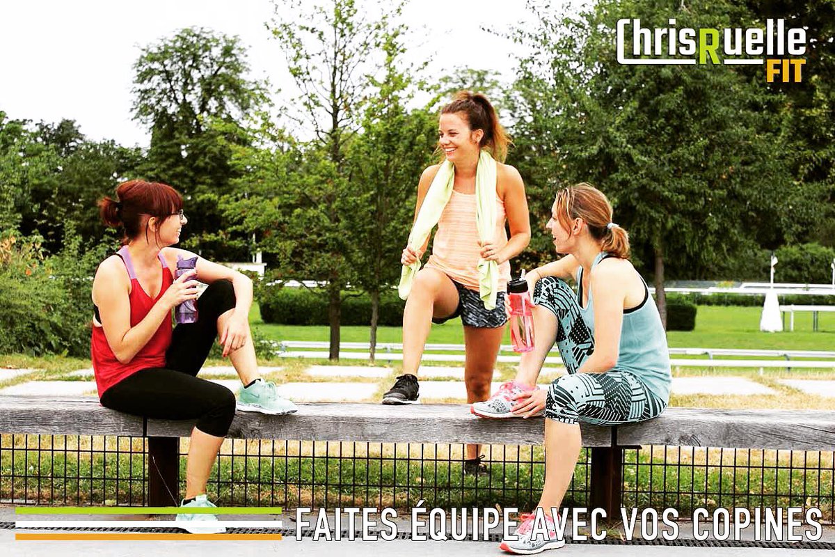 ChrisRuelle's tweet photo. Le sport rassemble et fédère, c'est aussi ça l'esprit "ChrisRuellefit". Pratiquez avec vos amies, la 1 ère semaine offerte!
#chrisruellefit https://t.co/VkeGBDTiKh