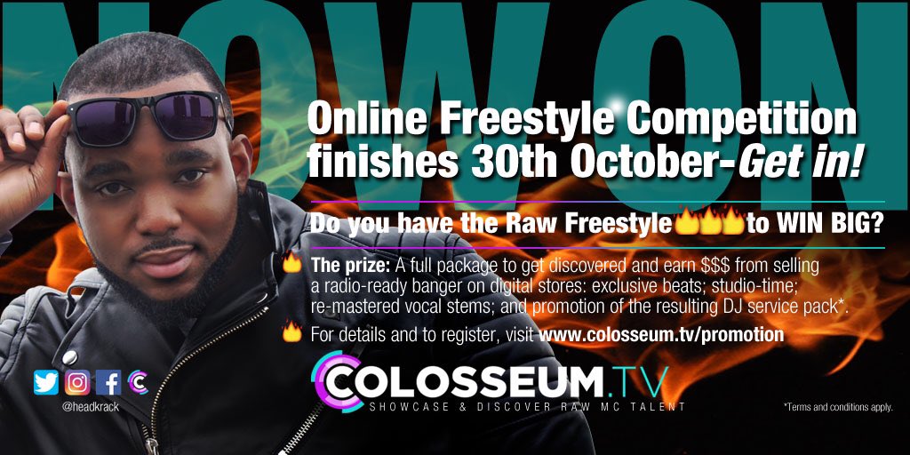 ColosseumTV's tweet photo. Win BIG! Enter up to 60 x video #freestyles totally FREE. 80+ #beatz #rap #hiphop

👉🏼https://t.co/KNeqgRiCEG 

📲iOS https://t.co/a8yQOvqI6r https://t.co/hWPMxYJ0IK