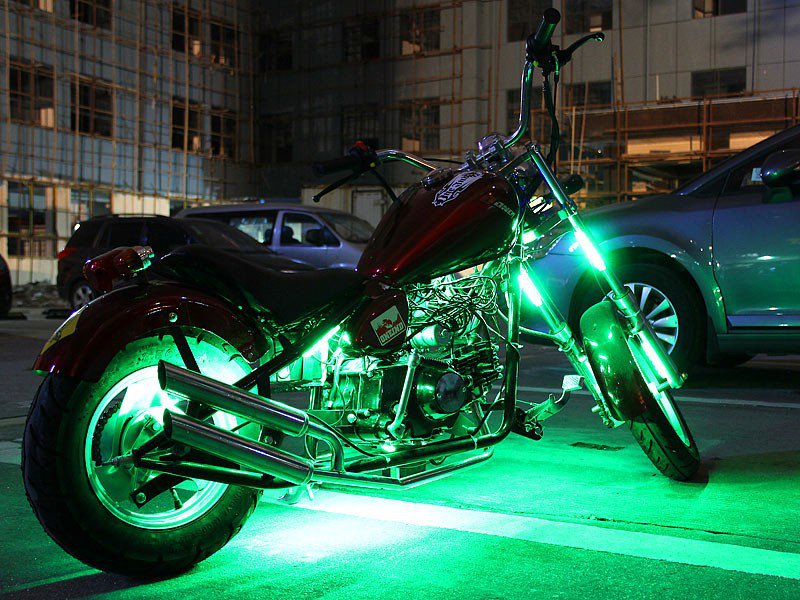 10pcs Android APP Controll Motorcycle LED lighting Kits lexinonline.com/motorcycle-led…