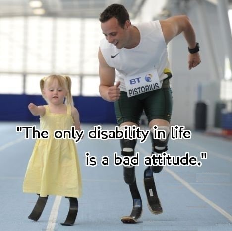 LeBlunt420's tweet photo. The only disability in life is a bad attitude. @RespectYourself #ThinkBIGSundayWithMarsha #motivational #success #fitness #wellness #quote https://t.co/dVFwqeXWLK