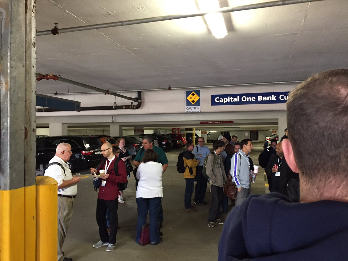 PyData's tweet image. Fire alarm! #pydatadc2016 🔥