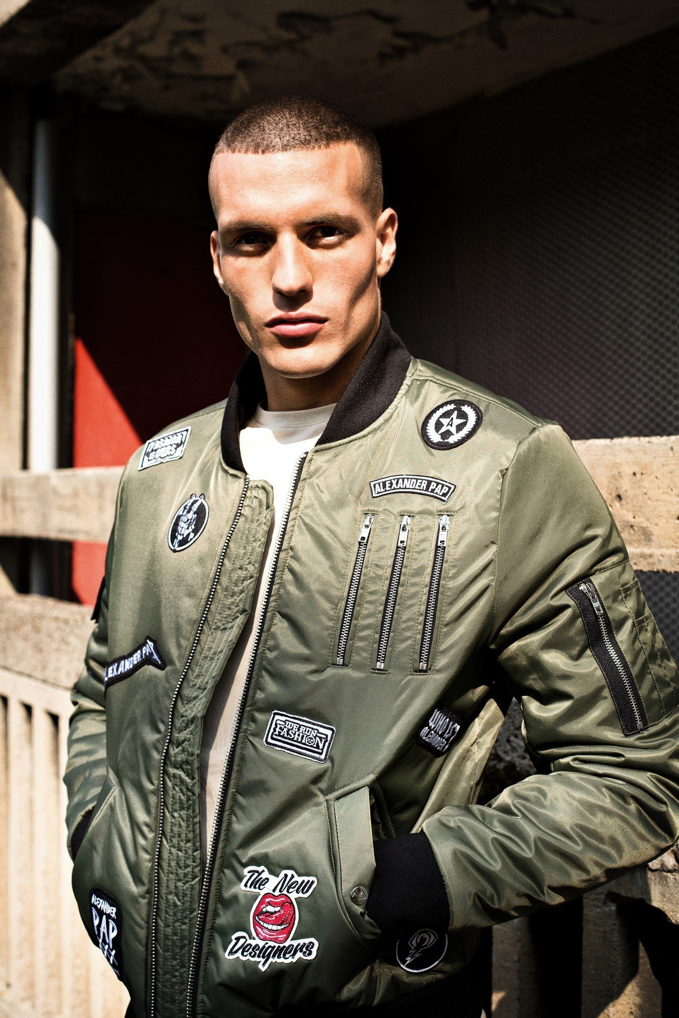 Alexander pap bomber jacket clearance