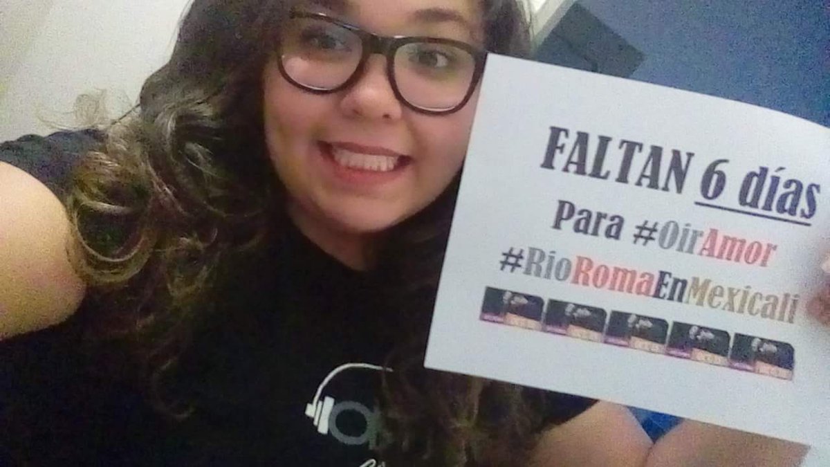 OirAmorBC's tweet photo. Tan sólo 6 días para disfrutar de una noche inolvidable con @RioRomamx en #IslaDeLasEstrellas ❤ cantar #MFP https://t.co/RTeaFswHep