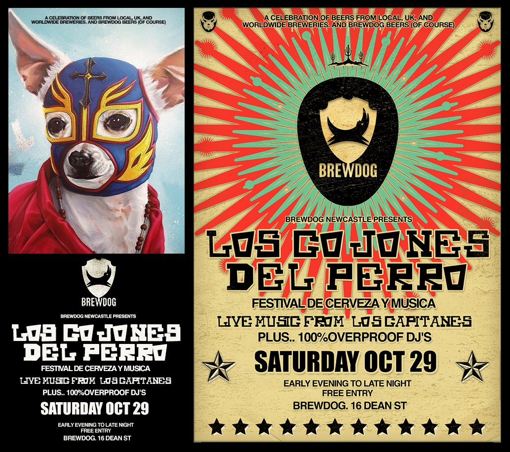 100_overproof's tweet photo. Get some #craftbeer @BrewDogNewc on Sat Oct 29.. There's free entertainment too. Mariachi from @LosCapitanesUK &amp; top tunes on #vinyl from us https://t.co/uYduOeTNZZ