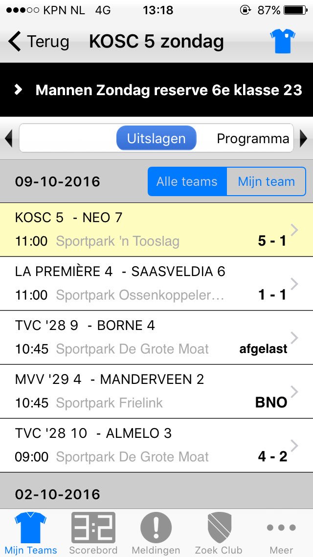 KOSC5's tweet photo. Een keurige 5-1 overwinning op Neo! Doelpunten; Toon 3x, Bas 1x en Tony 1x. #wegomhooggevonden https://t.co/7vDaA3CPbq