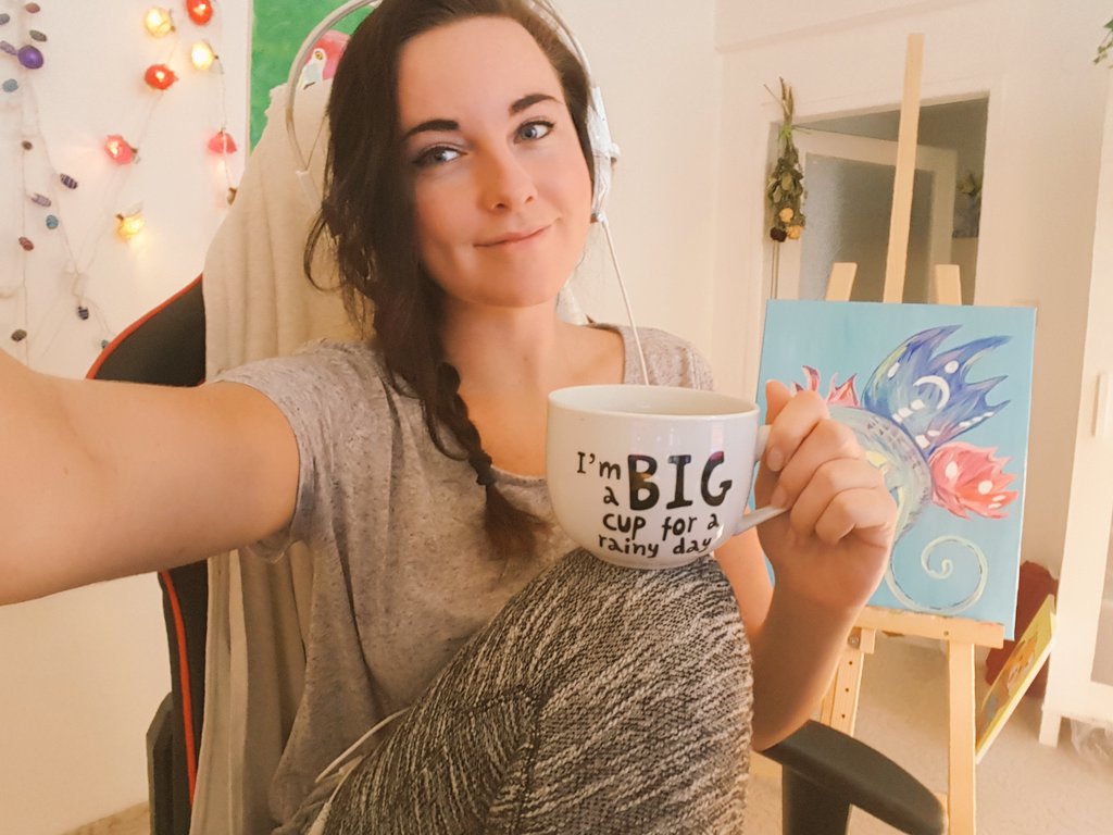 Ashwinitv's tweet photo. Rainy day? Come get some warm snuggles and coffee >> https://t.co/zSNOgXEL2Q playing The Witcher 3 https://t.co/wkoWueaySE