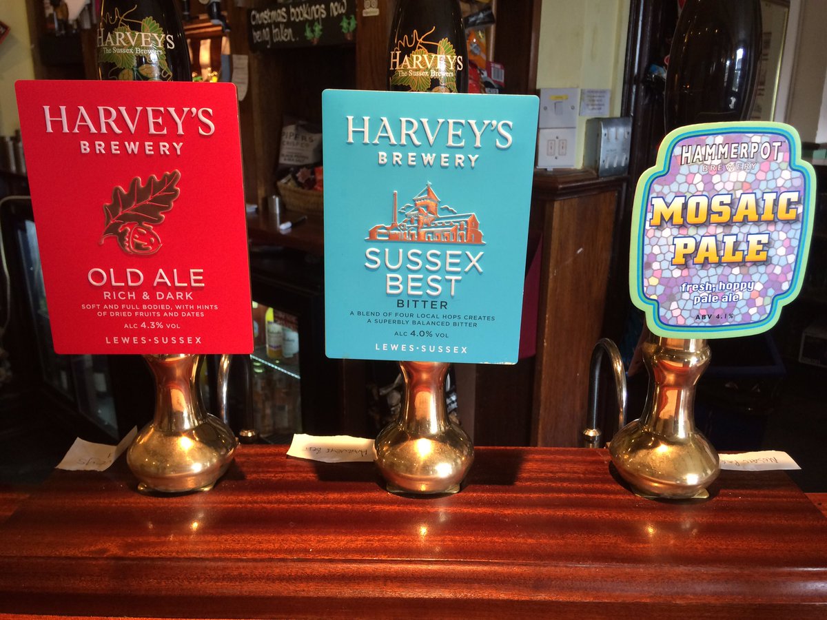 Today's line up. <a href="/HAMMERPOTBREWER/">HAMMERPOT BREWERY</a> <a href="/Harveys1790/">Harvey's Brewery</a>