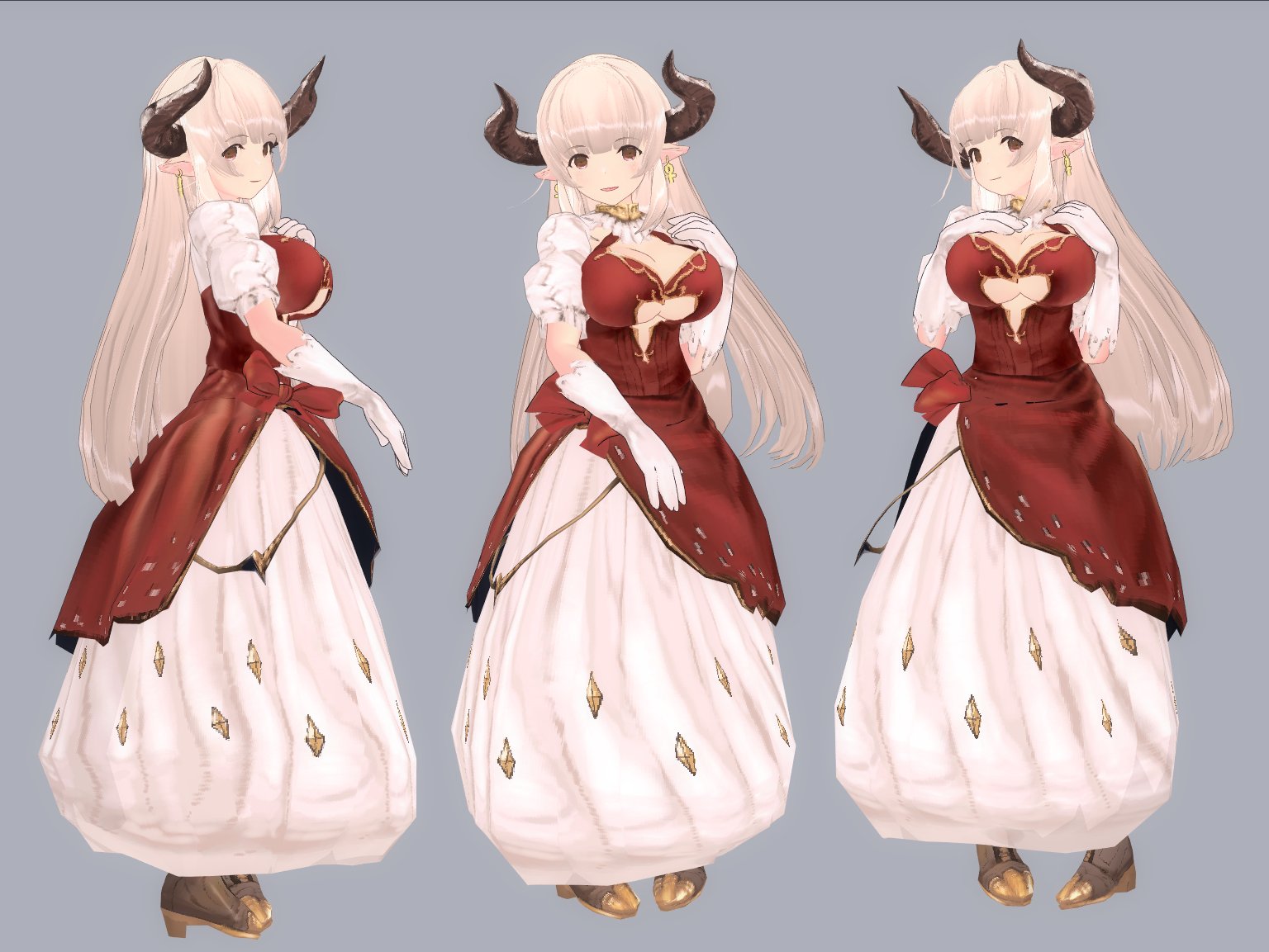 よねすけ グランブルーファンタジーより あさはかさんのリクエストでアリシアママをたむたむす るで3d化しました テクスチャ解像度厳しいところは目をつぶれ グラブル たむたむすーる T Co Yq0j3oawdn Twitter