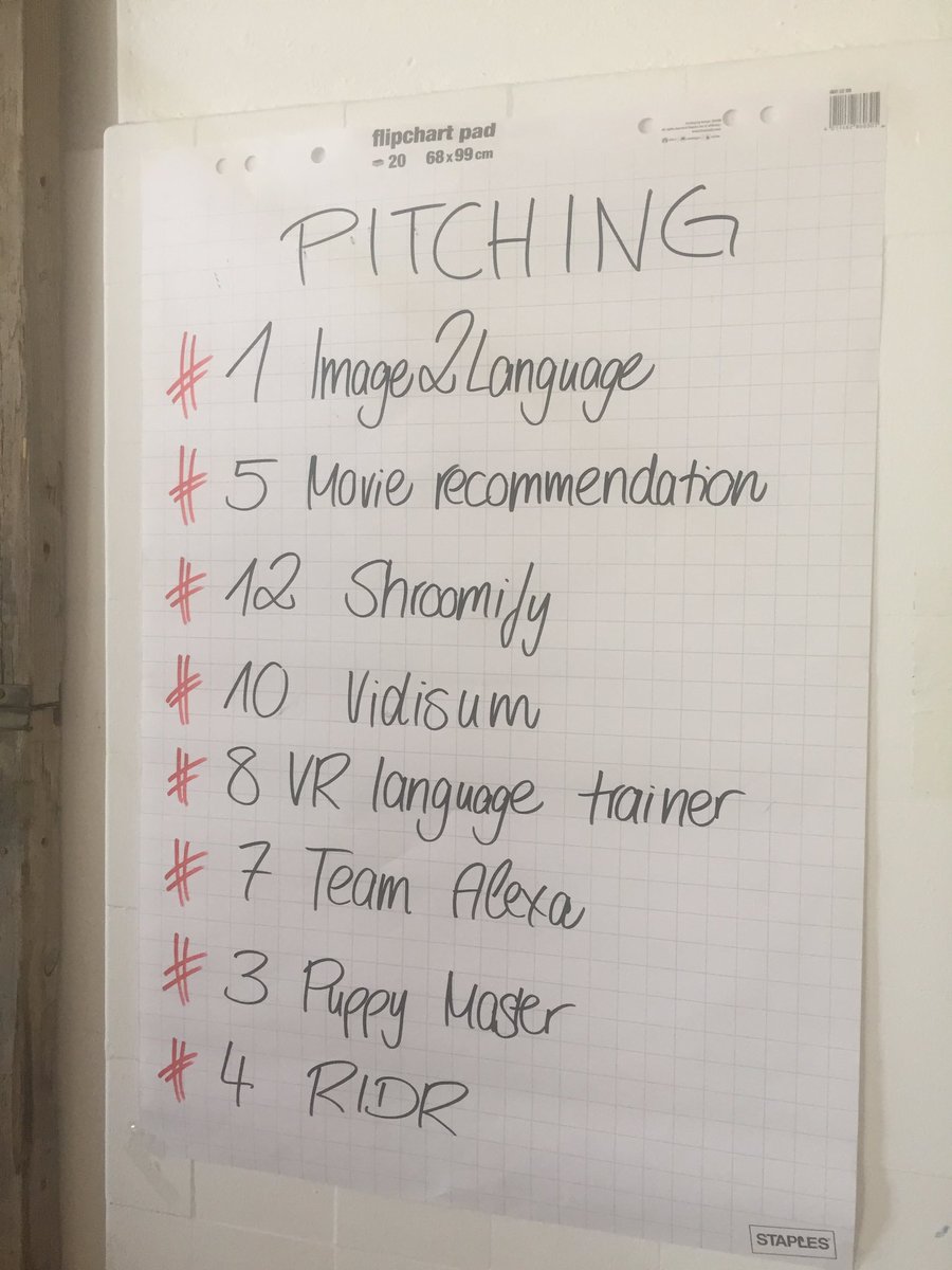 WarrenChannell's tweet image. Pitching @IBM&apos;s #IBMHackathon has begun &amp;amp; the ideas are indeed crazy!  😜 The winners are going to @DataNativesConf!