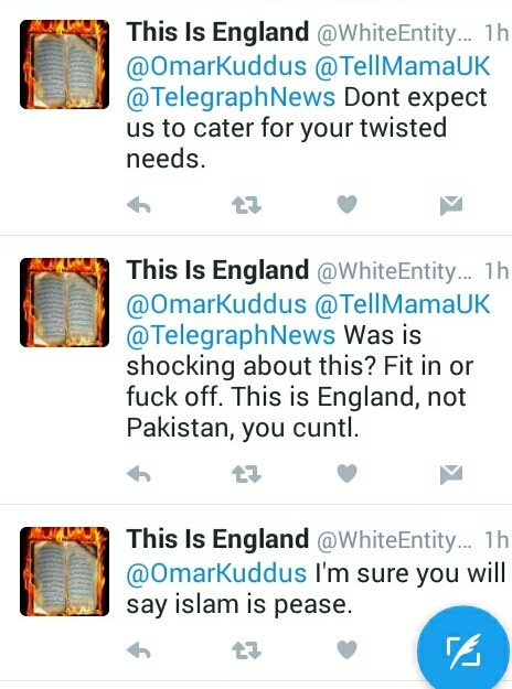 OmarKuddus's tweet photo. This really made my day @TellMamaUK 
This Is England , ie @WhiteEntityWR who can't even tell the difference between pease and peace. 😂😃😱 https://t.co/6vrqZVbZl6
