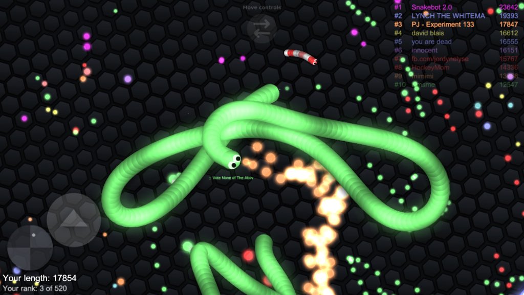SlitherNickname's tweet photo. Played #Slitherio. My Lilo/Leroy&amp;Stitch themed #SlitherNickname was "PJ - Experiment 133." [About PJ: https://t.co/fRmKtLAVYg] #slither.io https://t.co/G0LbjxZ7Ok