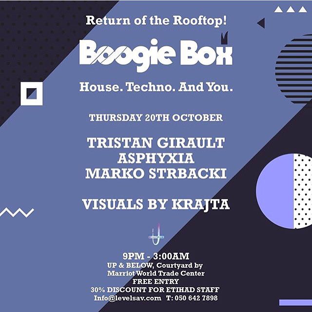 CourtyardAUH's tweet photo. The Rooftop Returns! We know many of you have been waiting for this for a while!
#BoogieBox #RooftopReturns #InAbuDhabi #HouseTechnoAndYou https://t.co/2jN6j318CI