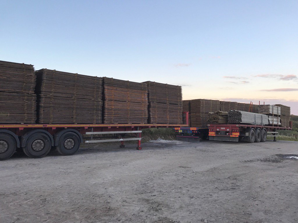 Loaded ready to start set up Tomorow for dairy show in Carmarthen Showground only a few boards