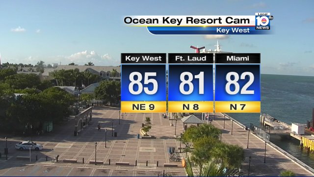 Good morning #KeyWest! Sunny Sunday with temps topping the upper 80s this afternoon. https://t.co/lnTmOUBrJE