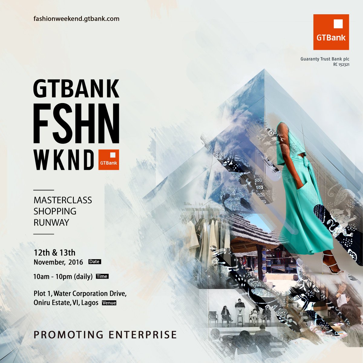gtcrea8's tweet photo. The #GTBankFashionWeekend on November 12 &amp; 13, will feature Masterclasses, live fashion shows and a several fashion stores.
Anticipate!! https://t.co/hl0qlp1onI