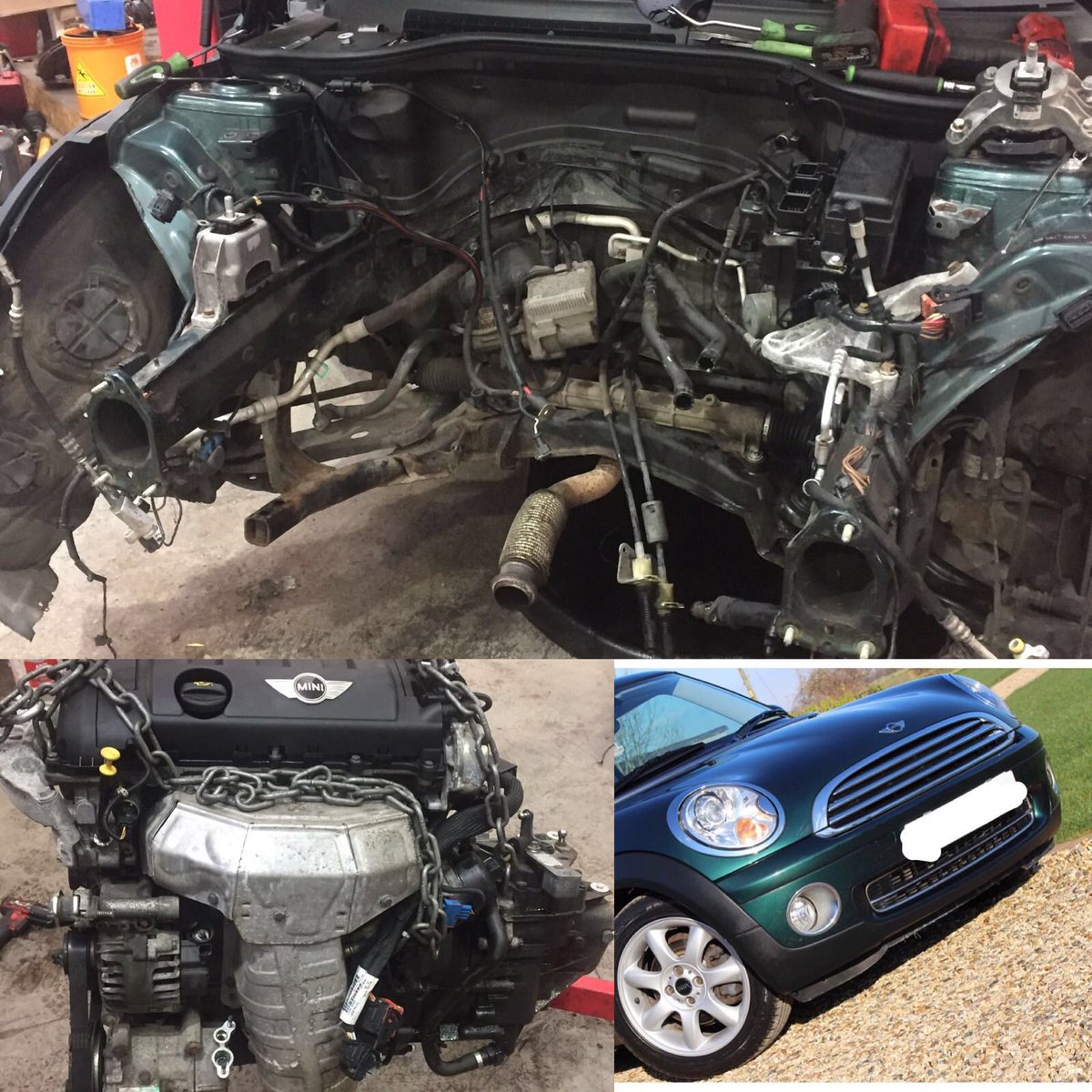 infinityautomot's tweet photo. MINI Cooper R56 engine replacement #swindon #MINI #cars #repairs #BMW https://t.co/NI2LPFKfww