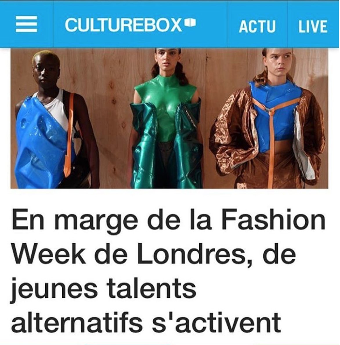 RCAcohort's tweet photo. #timothy_bf featured in #culturebox #londonfashionweek #lfw #lfw2016 #onoff #tomorrowstalent #fashiondesigner #lookbook #emergingdesigner https://t.co/8MdBGqNfOp