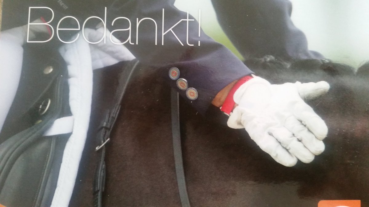 Leuk om een schouderklopje te ontvangen van de KNHS