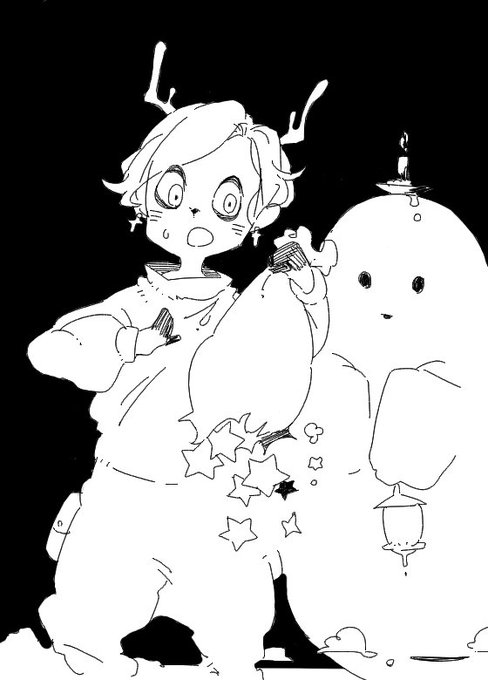 トナカイ少年と幽霊ぽい人 