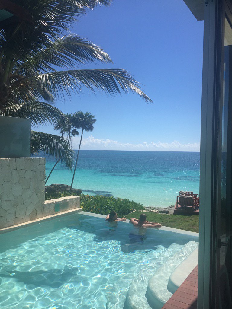 Timateo22's tweet photo. Enjoying our belated Honeymoon at the amazing Mi Amor Boutique hotel in Tulum #obertsbythesea https://t.co/PbSaRz8zDv
