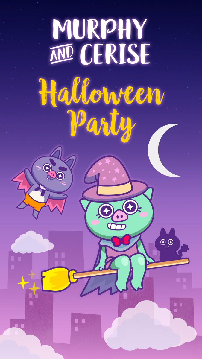 mastercasta2's tweet photo. Get ready for #Halloween with this terrific #Stickers bundle featuring our couple Murphy&amp;Cerise @AppStore #iMessage 
https://t.co/UNEVypOT0n https://t.co/ZamyKzkLU4