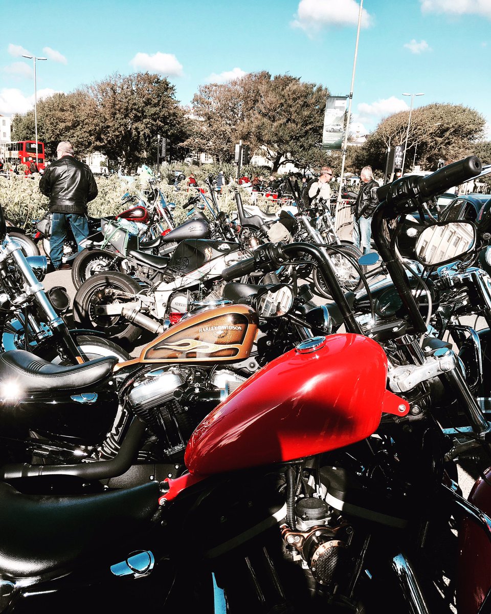 AlbieTheArtist's tweet photo. Bikes, bikes and more bikes at Brightona. #harleydavidson #sportster #bobber #apebars #brightona #brighton #rideout #motorcycle #seaside https://t.co/sw7DAQb16T