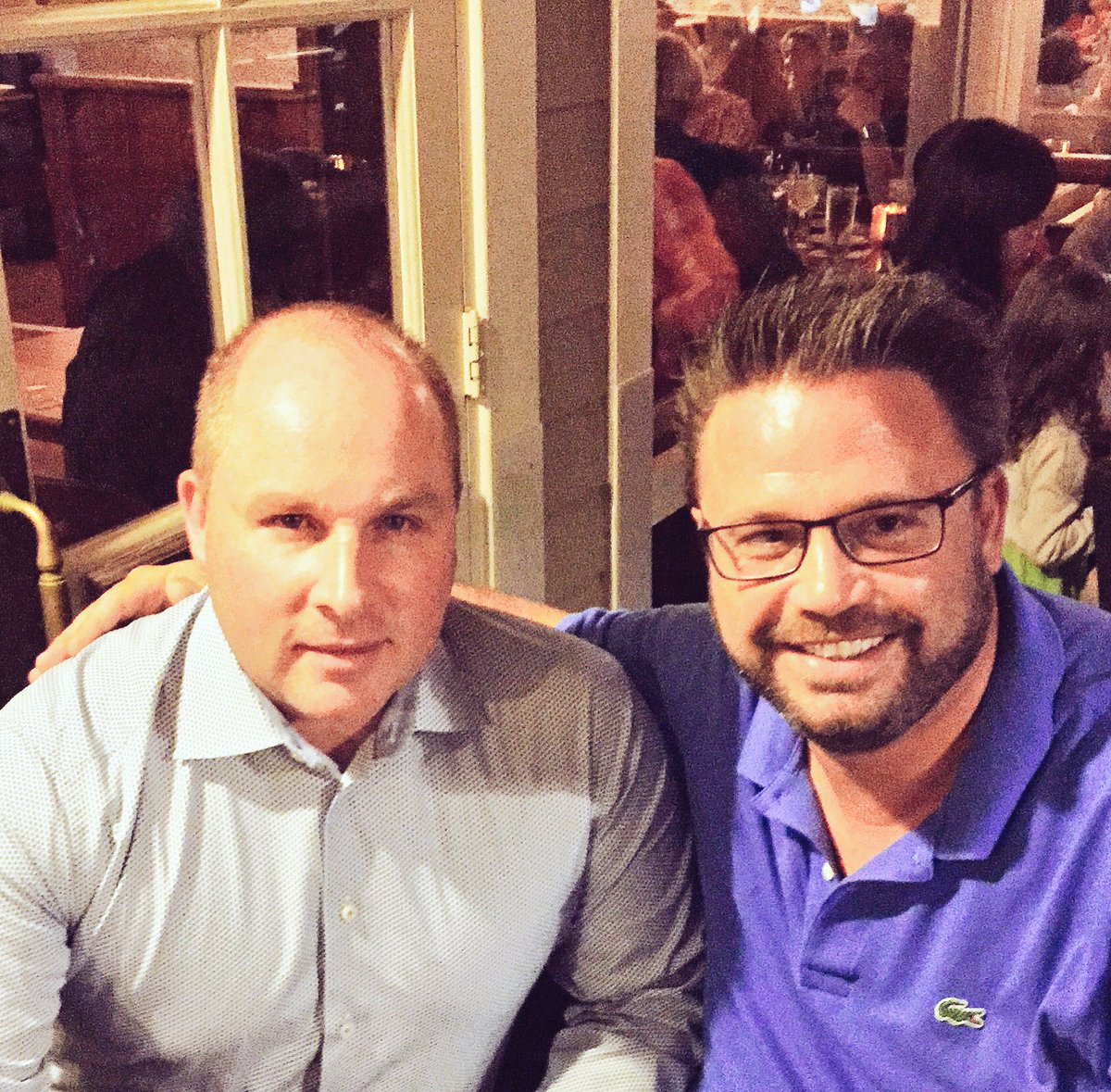 guffer99's tweet photo. Great to see an old friend last night @regal9 @SanJoseSharks @SenecaCollege #formercoach @OHLRangers #formerboss #colgatetrips #byrnedairy https://t.co/ifW7Niw2vh