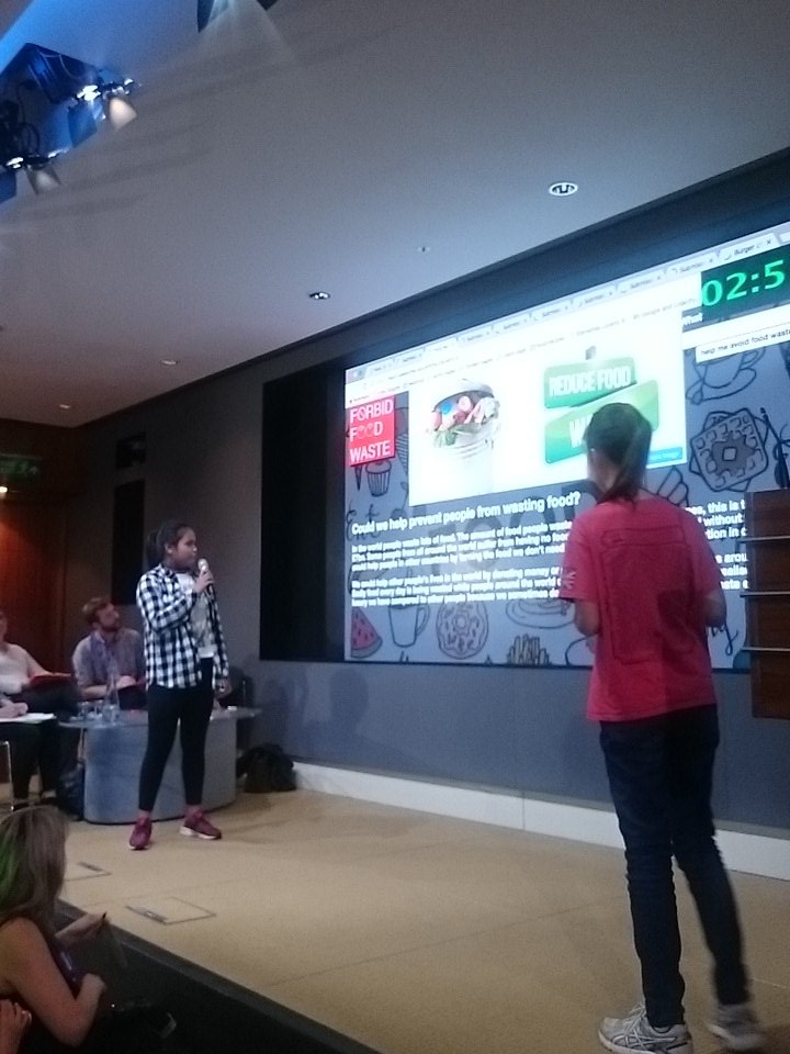 Stemettes's tweet image. Now we move on to the Hungrier category who have been making websites in HTML #foodcodewknd @BofAML