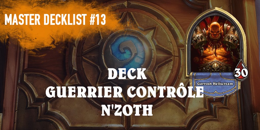 CONNECTESPORT's tweet photo. Cette semaine #MasterDecklist vous propose un guerrier controle créé par @FibonacciHS. #Hearthstone
https://t.co/kG7irBrx2e https://t.co/Z2oT5yTT5K