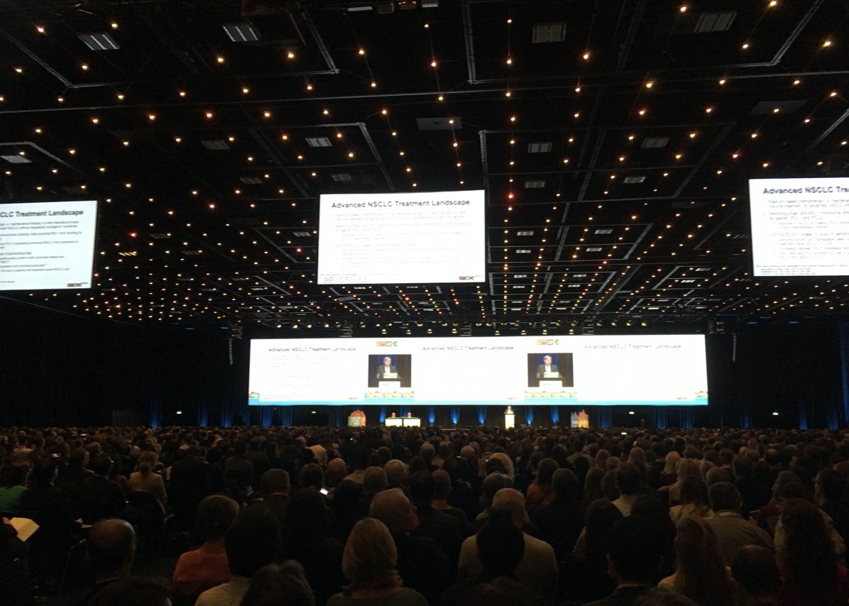 myESMO's tweet photo. KEYNOTE 024 shows superior efficacy of pembrolizumab over platinum-based chemo in first line for adv #NSCLC w high PD-L1 expression #ESMO16 https://t.co/shCs8JEYli