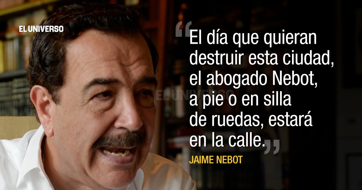eluniversocom's tweet image. ENTREVISTA al Alcalde de #Guayaquil @jaimenebotsaadi► ow.ly/Zq4q30505ub