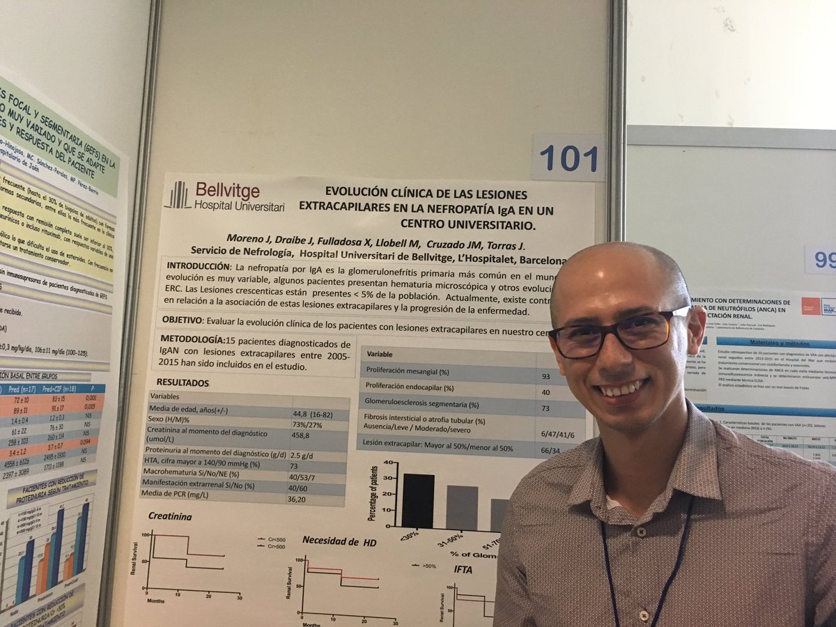 EdoardoMelilli's tweet photo. Our fellow @jhonnymoreno87 shows pronostic factors of IgA nephropathy (extracapillary form) @iganuk #Senefro16 @SENefrologia https://t.co/JnimcwrQqX