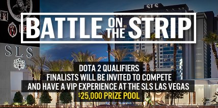battleseriesgg's tweet photo. All #Dota2 #esports teams brackets are now open! 25K in cash &amp; prizes, top 4 teams get VIP stay @SLSLasVegas #ProAm https://t.co/U1KdUcpHGN https://t.co/SxwN6tTZ20