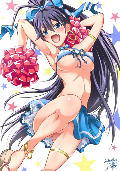 響の夏色☆チアガール!(o・∇・o) パンツなんか無くてもなんくるないさー! #我那覇響生誕祭 