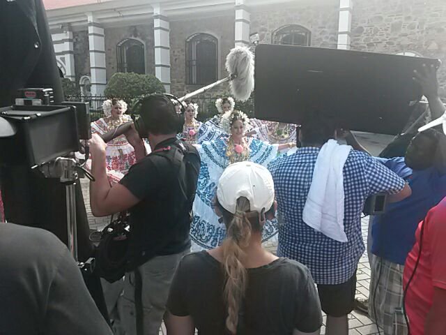 Grabando en la región de Azuero parte de la campaña turística, mostrando nuestra riqueza folclórica.
