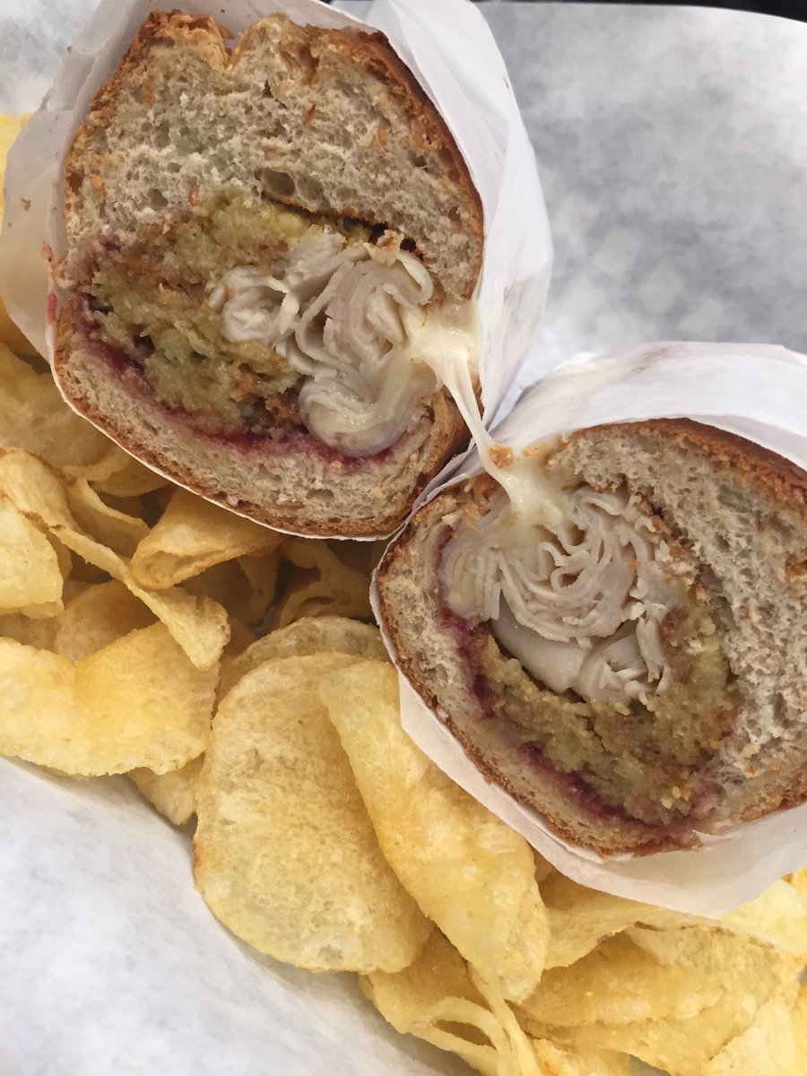 The Gobber is back for fall! Shaved turkey, cornbread stuffing, cranberry sauce and provolone. Tastes like a holiday! <a href="/KeepItLocalOK/">Keep It Local OK</a>