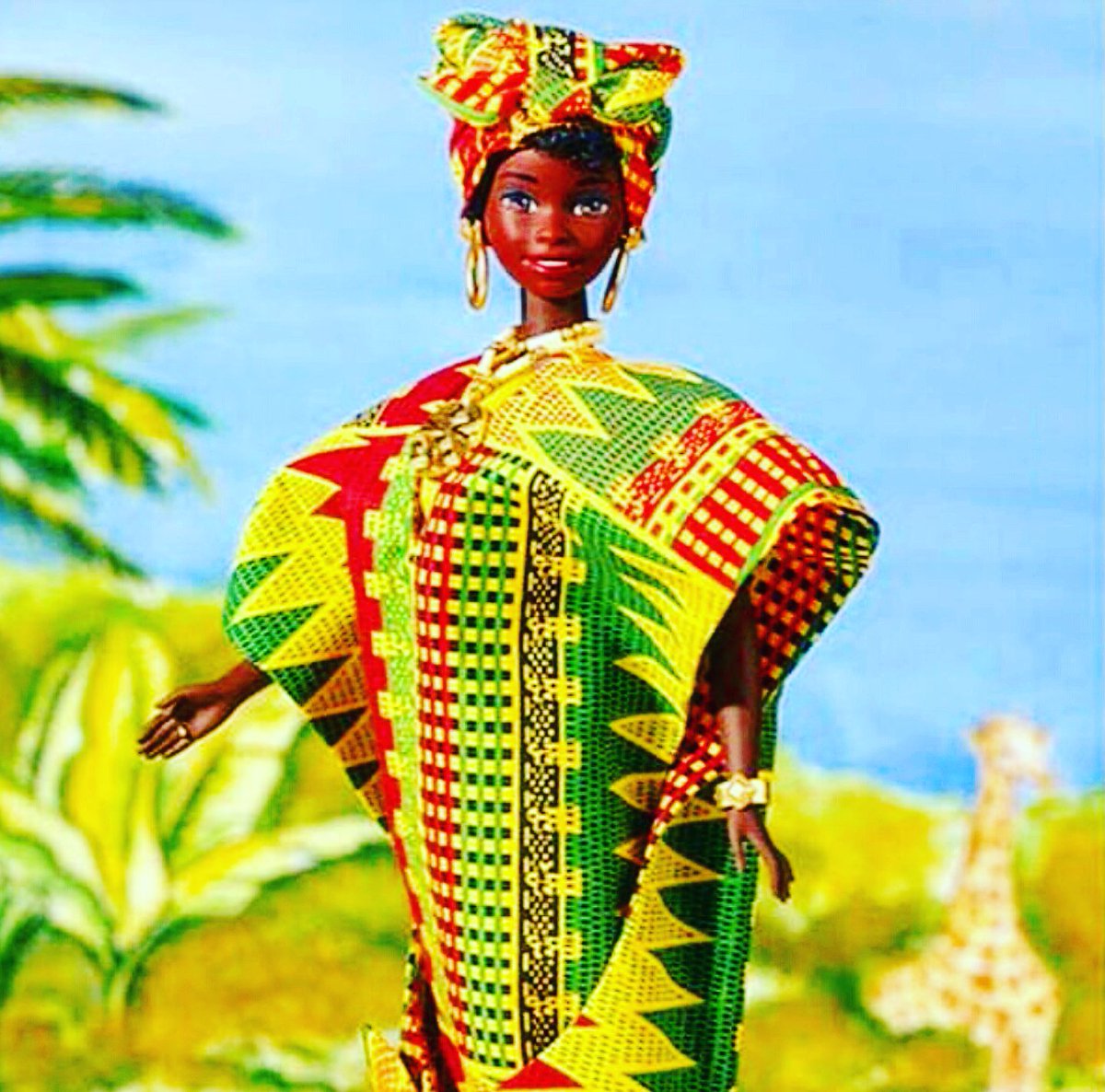 BabashInc's tweet photo. She.is.too.fabulous.  Ghana Barbie 1996. https://t.co/mICwH8sEpj