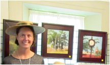 #LastDay to see #MichelleSavasThompson and her art at JCH!  #cbast #historicbuilding