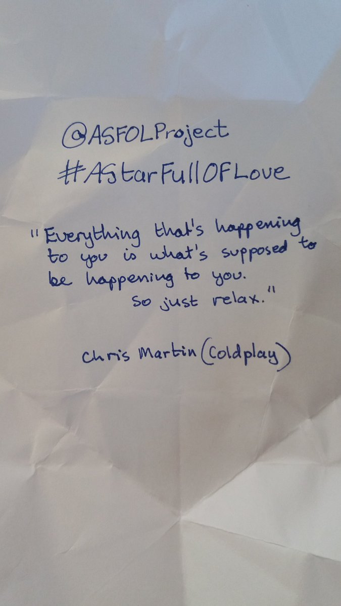 123Green15's tweet image. @ASFOLProject  Got mine ready for distribution. Chris's quotes inserted. #AStarFullOfLove