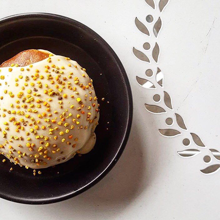 CIUDADseattle's tweet photo. Yeasted doughnut, creamed honey, bee pollen....getting ready for #brunch soon! Stay tuned for the launch π½ https://t.co/veqUxrLZY7