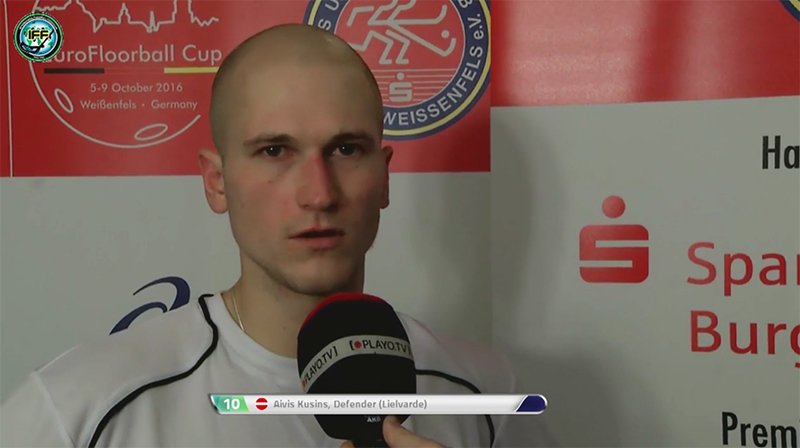 LFS_floorball's tweet photo. VIDEO > Aivis Kusiņš (@KivisYO): "It was good experience for us" #floorball #efc2016 https://t.co/SEJIJhX3Gu https://t.co/UUARWB2yOB