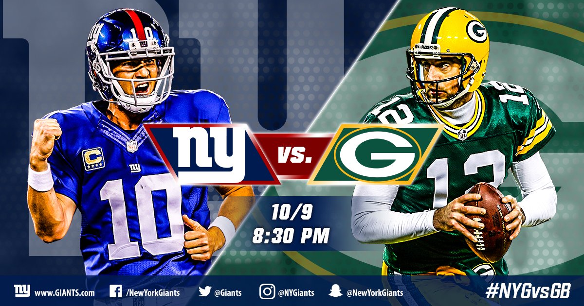 Giants vs. Packers Live Updates