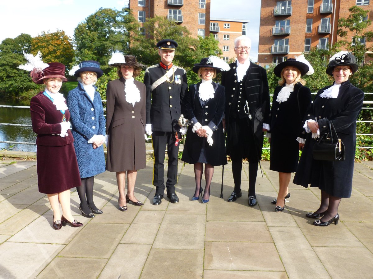 hsshropshire's tweet photo. With great pleasure supporting @DerbyshireHS at her Legal Service today. @HighSheriffWM16 @HighSheriffSY HS Lincs, Notts, Northants, Staffs. https://t.co/jN81waSIWf