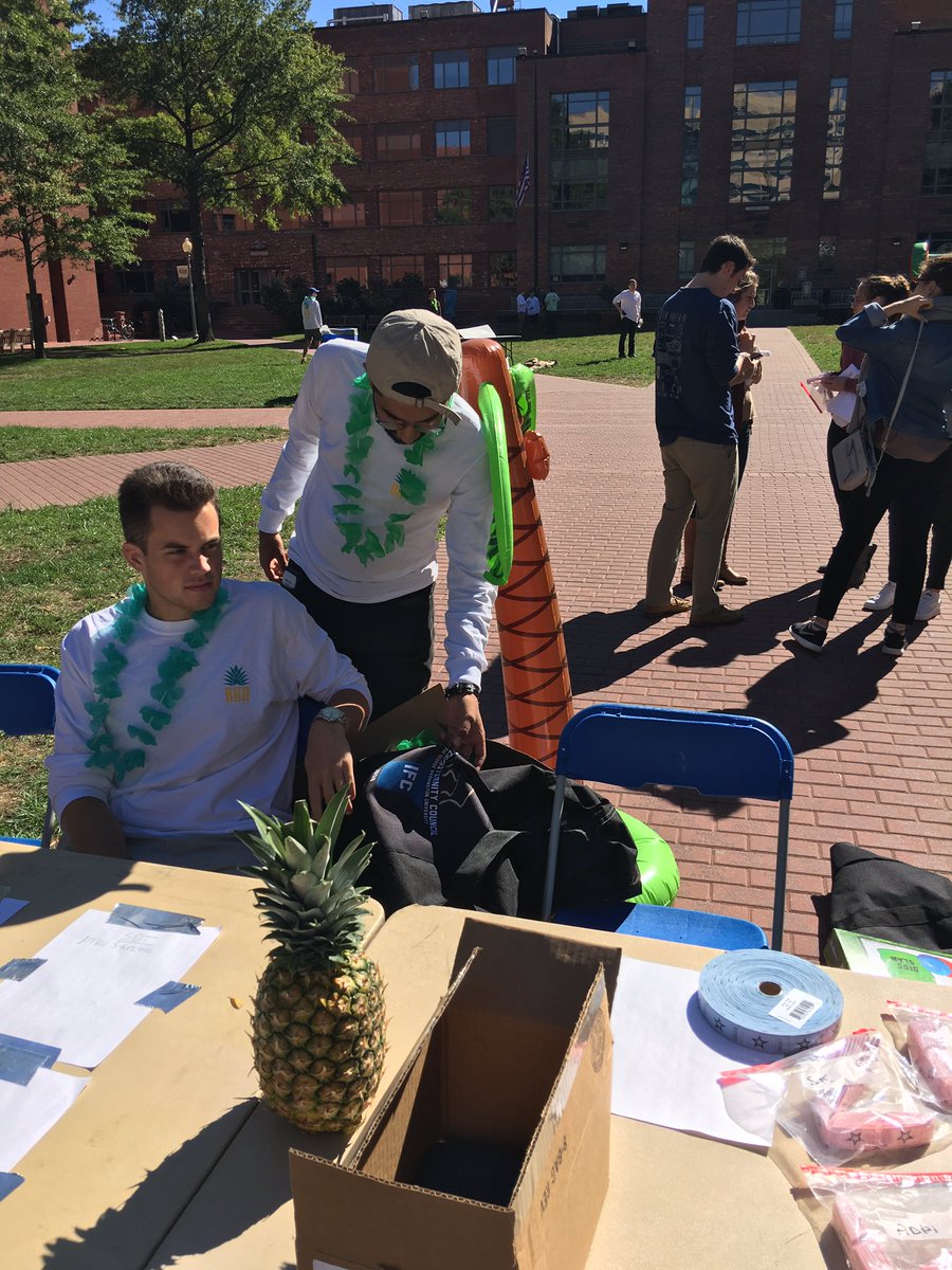 Beta Lei is underway! Come to U Yard for games and food - open to everyone at #GWU.