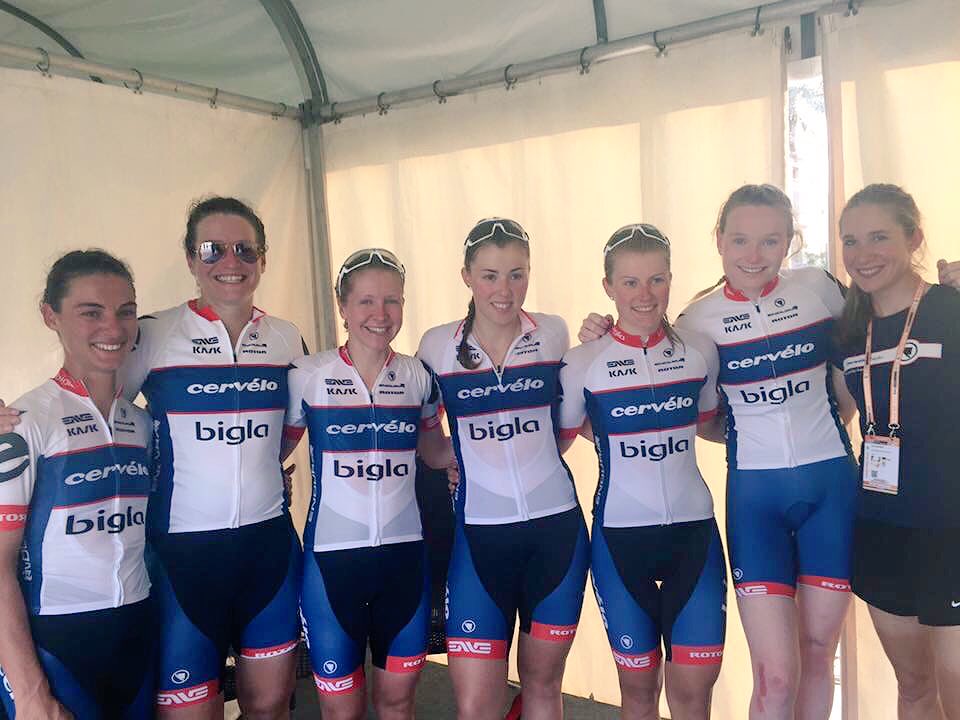 Bronze medal at Doha UCI Worlds in TTT. Proud of this team ✌️@CerveloBigla