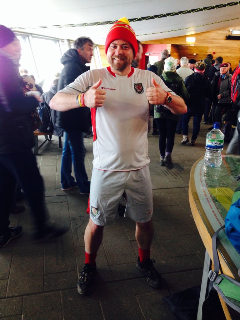 #WalesAway couldnt be there in person today, so went up Snowdon as i was one of the lads
