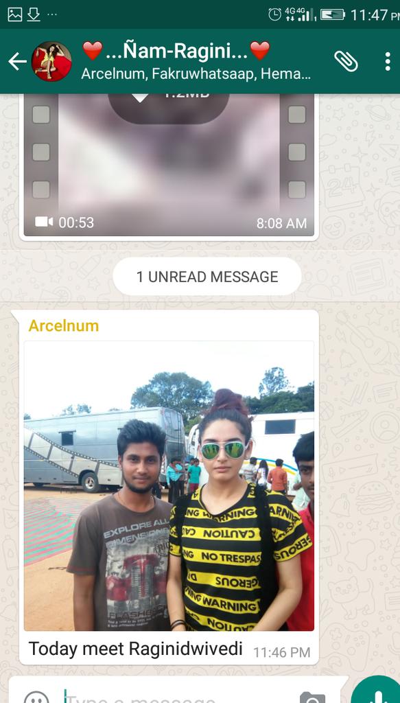 Raginidwivedifc's tweet photo. Today our Mass Queen @raginidwivedi24 's Whatsapp Group fans Meet her directly at Mysore 😍😍😍😍😍 https://t.co/7pL9H0HpIx