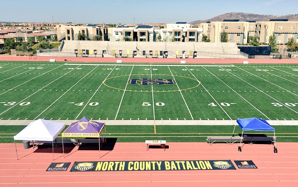 NateAbaurrea's tweet photo. Beautiful day here in SD. Hour from kickoff between @NCBattalion & @SanDiegoSockers. Join me for the call on #NCBTV. https://t.co/EhQB9vAahp