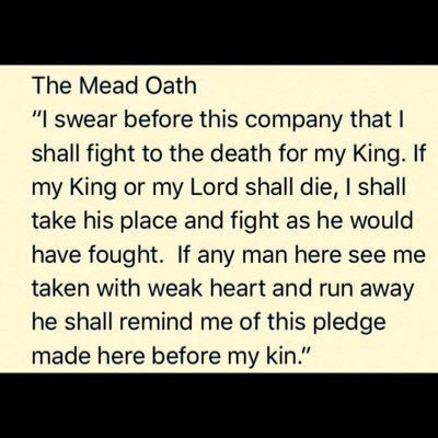 SaxonHarold's tweet photo. As a turbulent week begins I ask you to swear your oath and not be taken weak hearted in the face of the Norman foe https://t.co/ZjXlwaFlKX