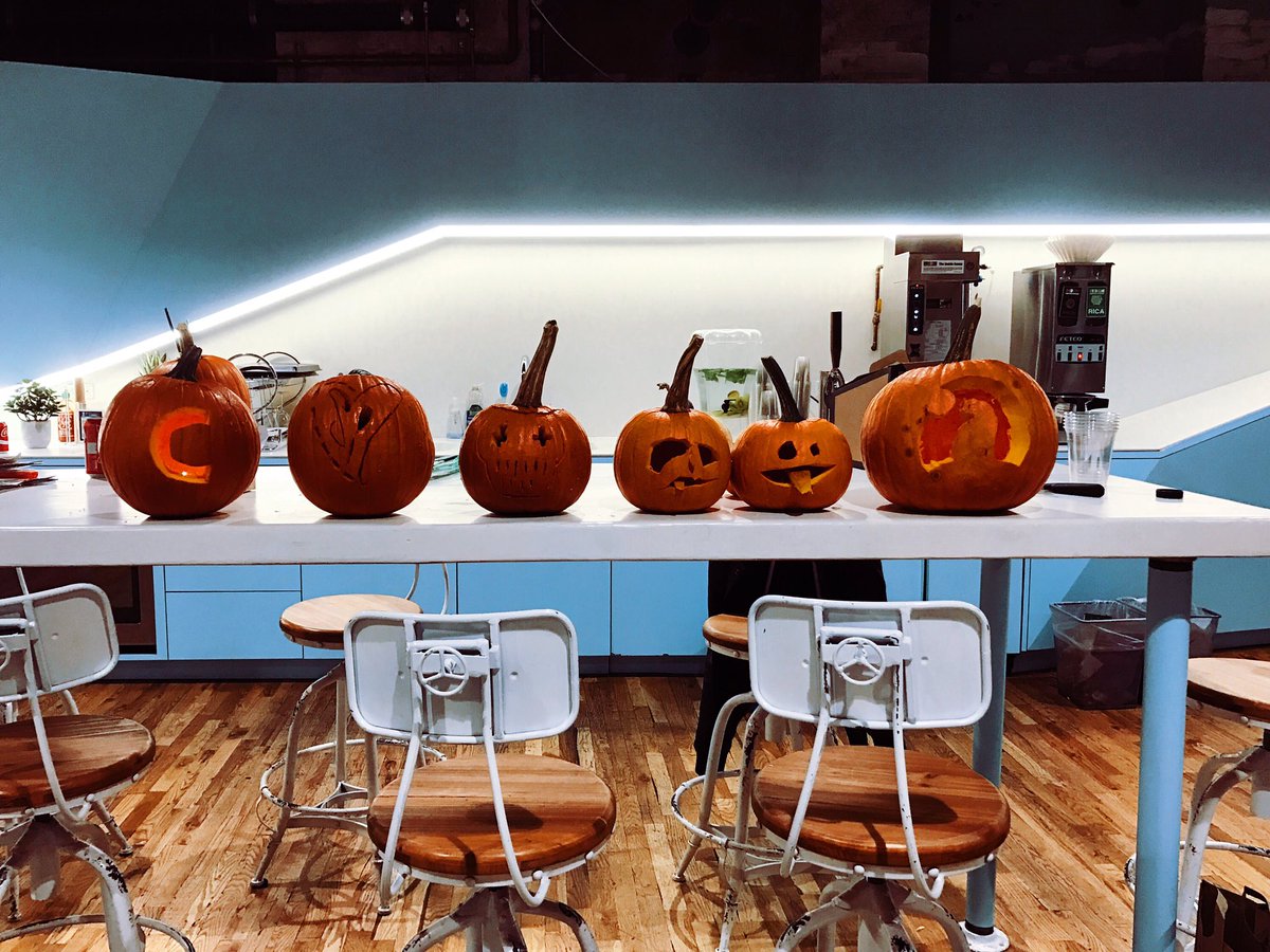 COWORKRS's tweet photo. Orange you glad it's October? π #Pumpkins provided by your friendly neighborhood Coworkrs #CoworkPerks https://t.co/1bH36cjTPi